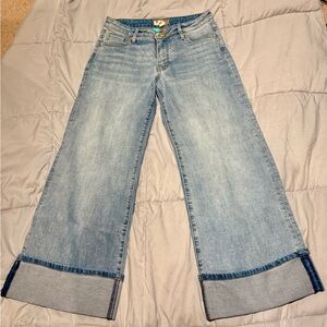 Kut from the Kloth Fab Ab Wide-Leg Jeans Indigo